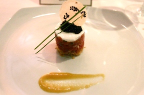 Norwegian Cruise Line's Chef's Table Tuna Tartare
