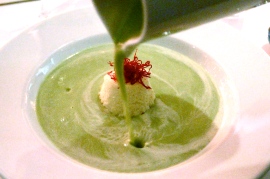 Norwegian Cruise Line's Chef's Table Asparagus Cream